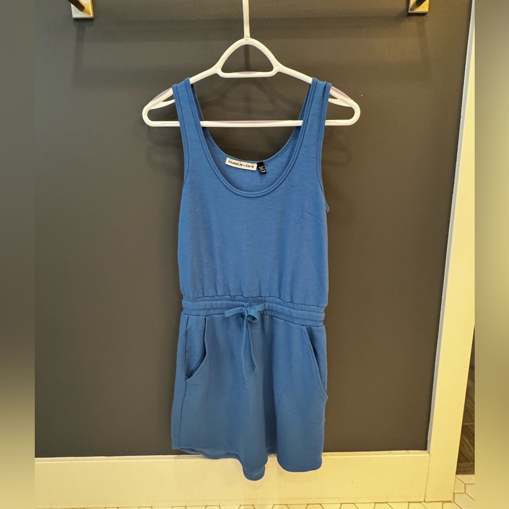 Blue Sleeveless beach Dress/coverup